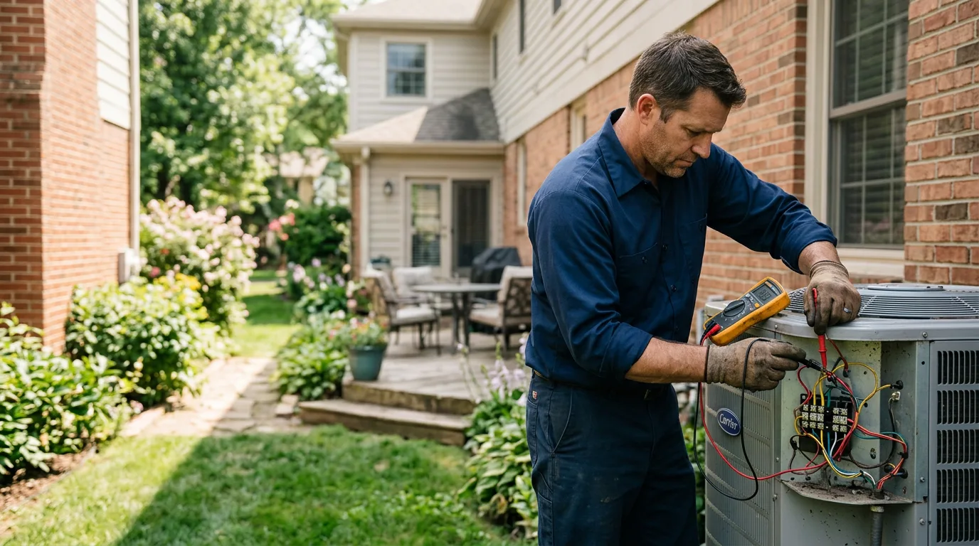 HVAC technician working near Little Orleans, MD